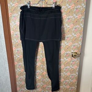 Athleta Black Activewear Top with Logo XL